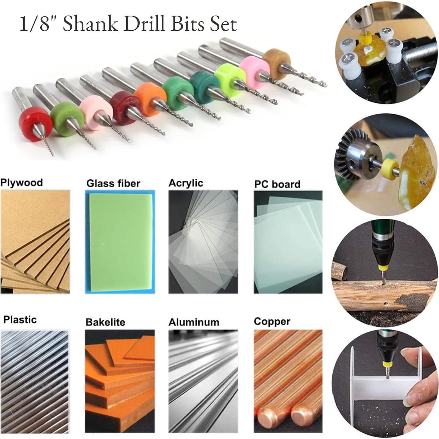 Juego de 10 Brocas Micro para PCB Hilitand 0.6-1.5mm