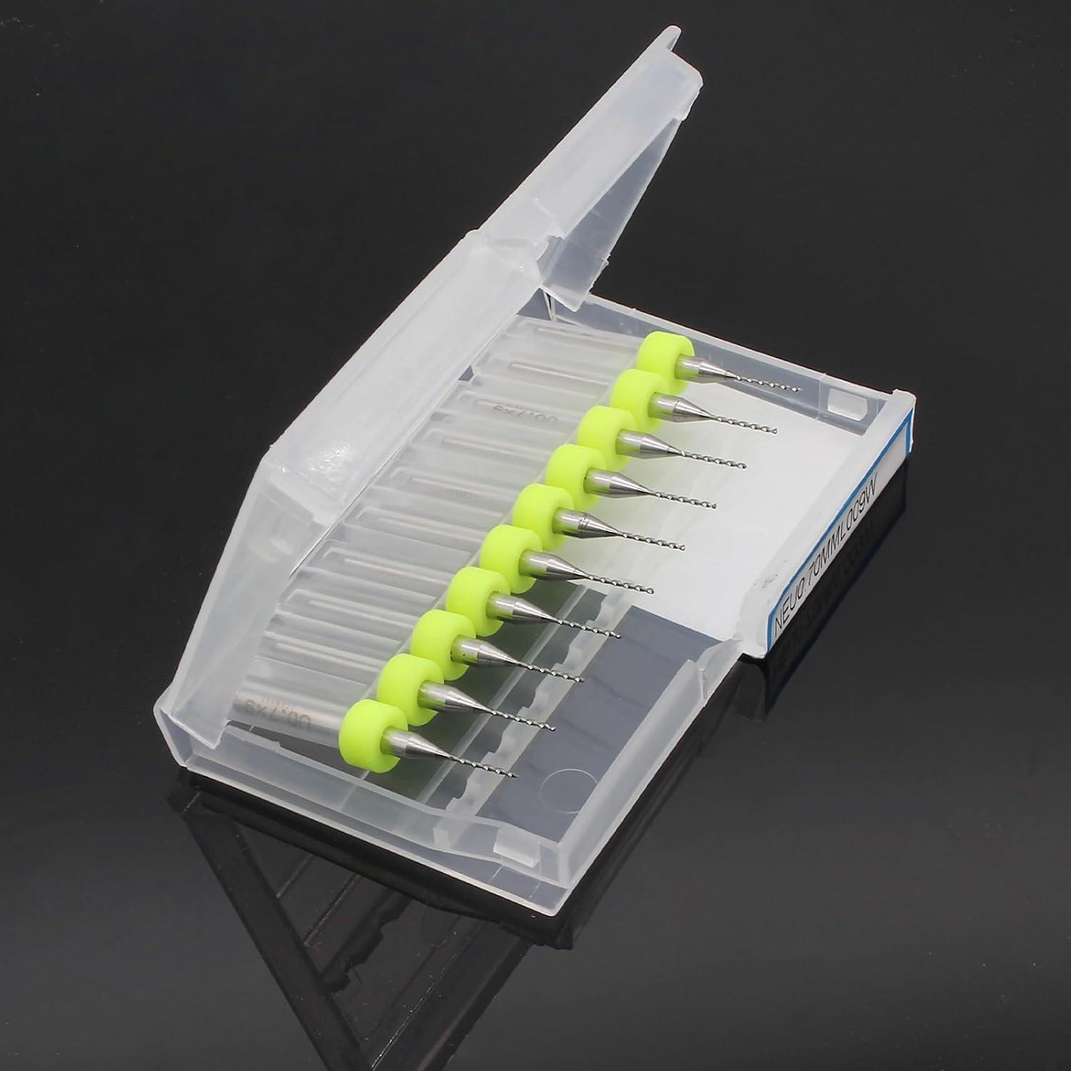 Hordion 10 Piezas Brocas de PCB 0.7mm Carburo de Tungsteno