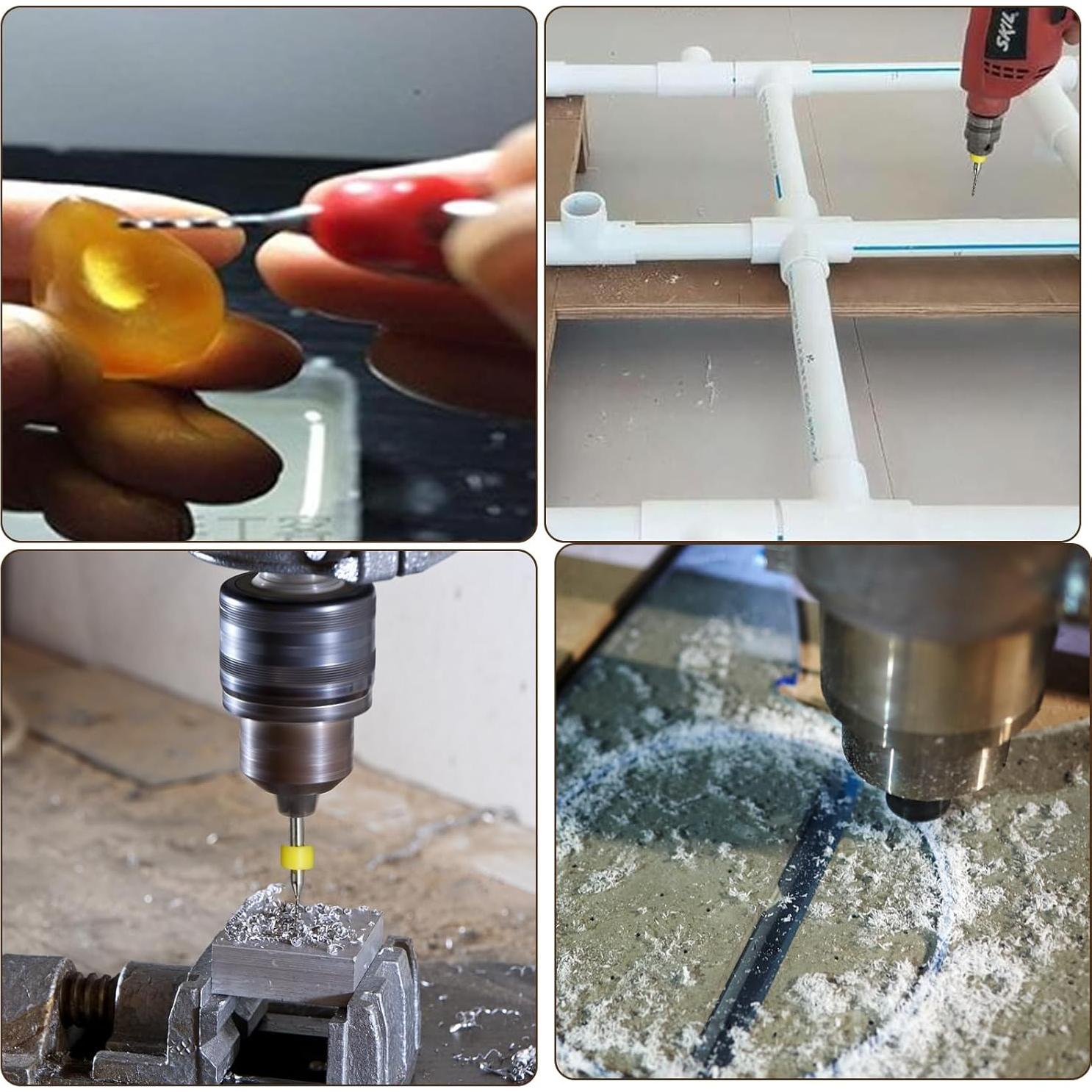 Hordion 10 Piezas Brocas de PCB 0.7mm Carburo de Tungsteno