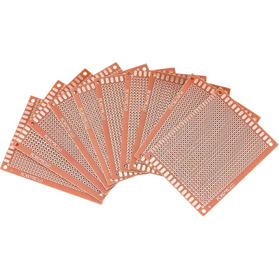 Placa de Circuito Universal Hyuduo 10 Pcs 9x7 cm para Soldadura DIY