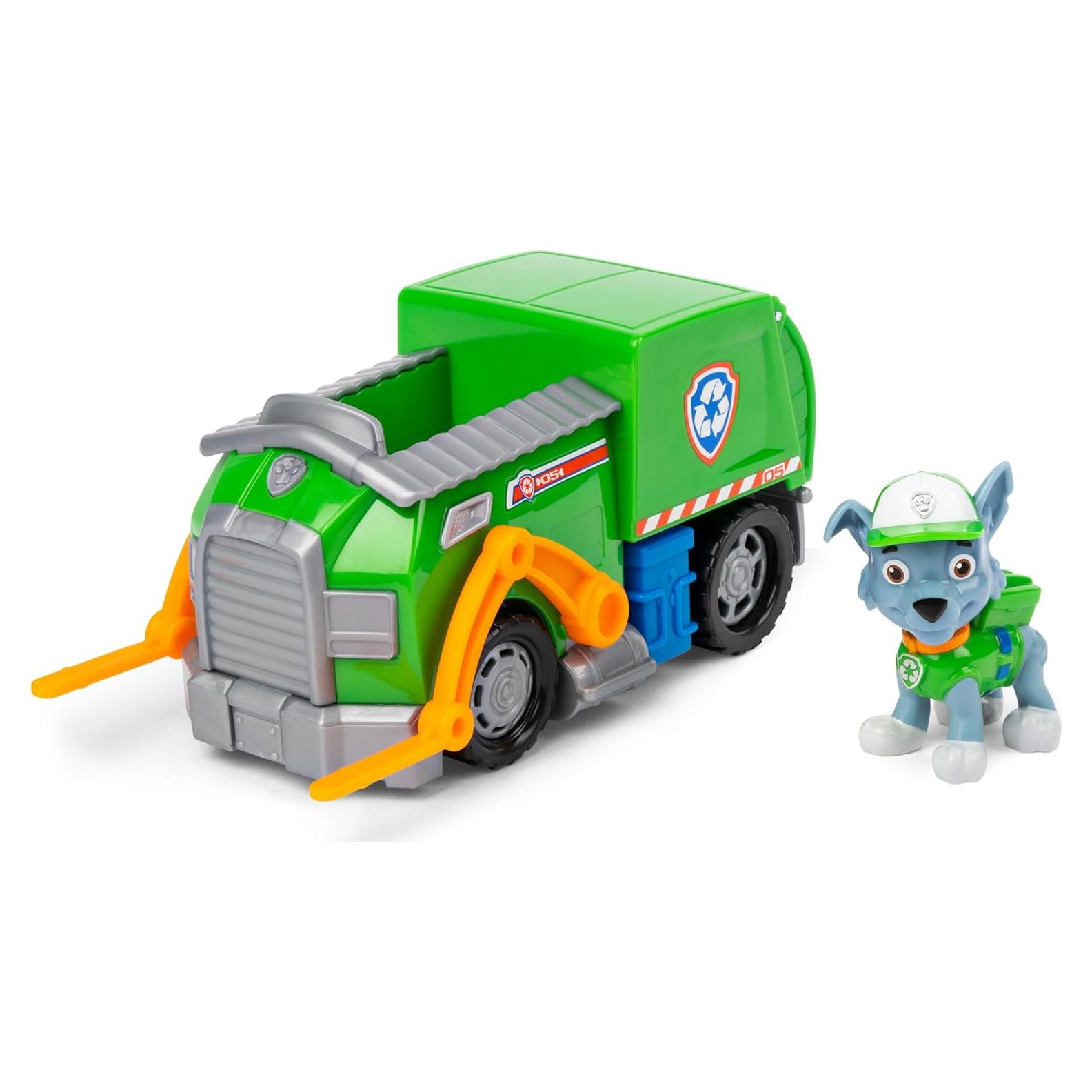 Camión de Reciclaje Rocky Paw Patrol con Figura 3+