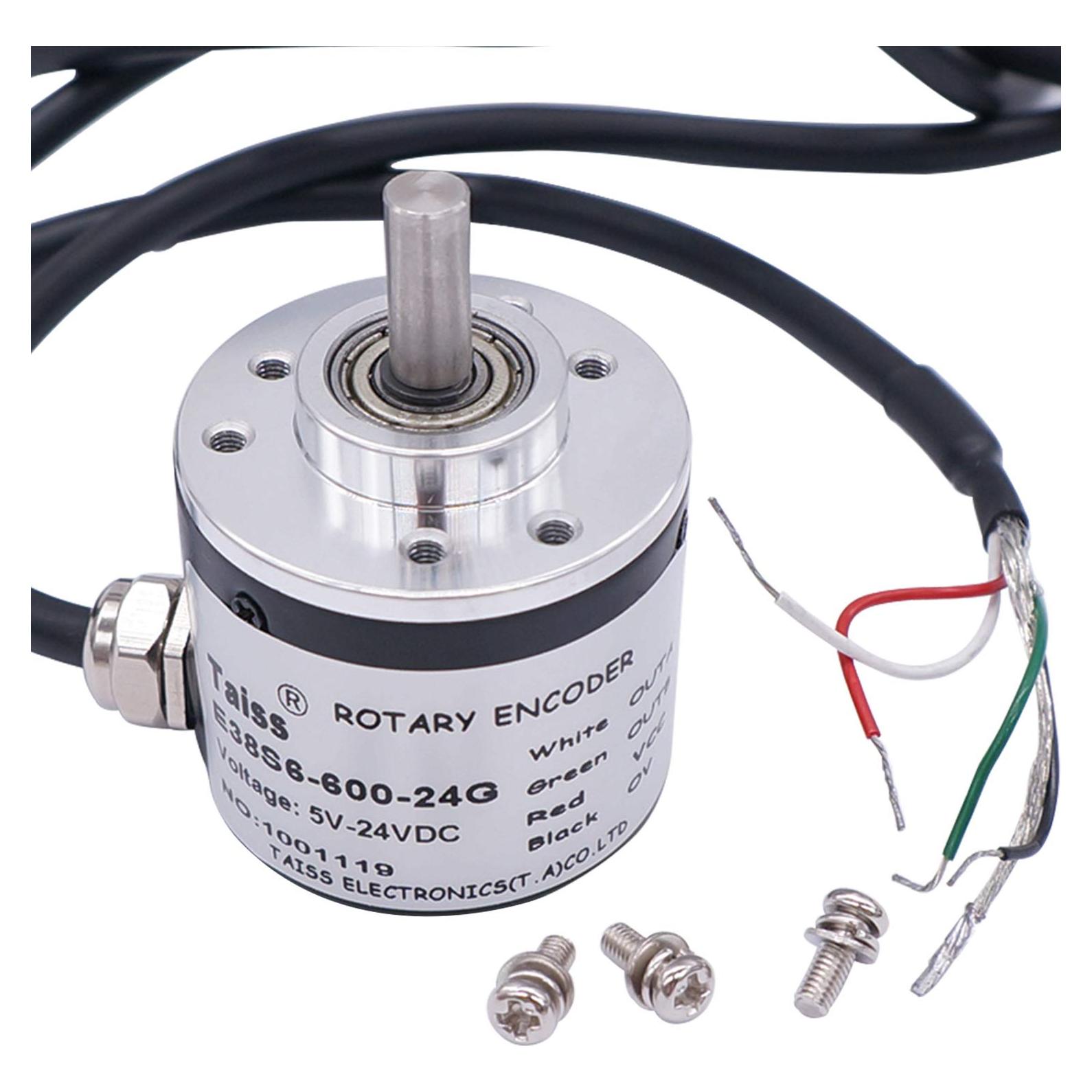 Encoder Rotativo Incremental Taiss 600P/R DC 5-24V Eje 6mm