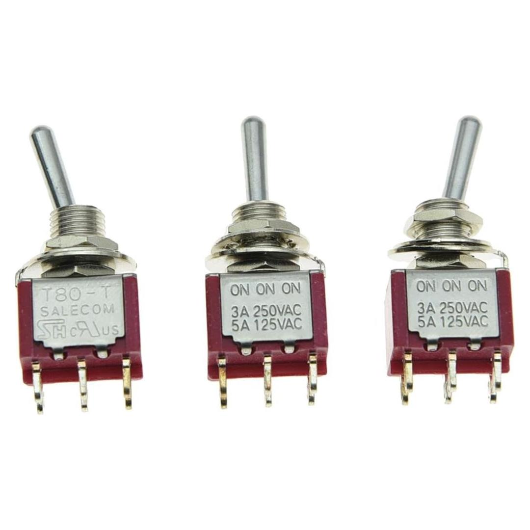 Interruptores de Palanca Mini Dopro 3x ON-ON-ON 3A 250V