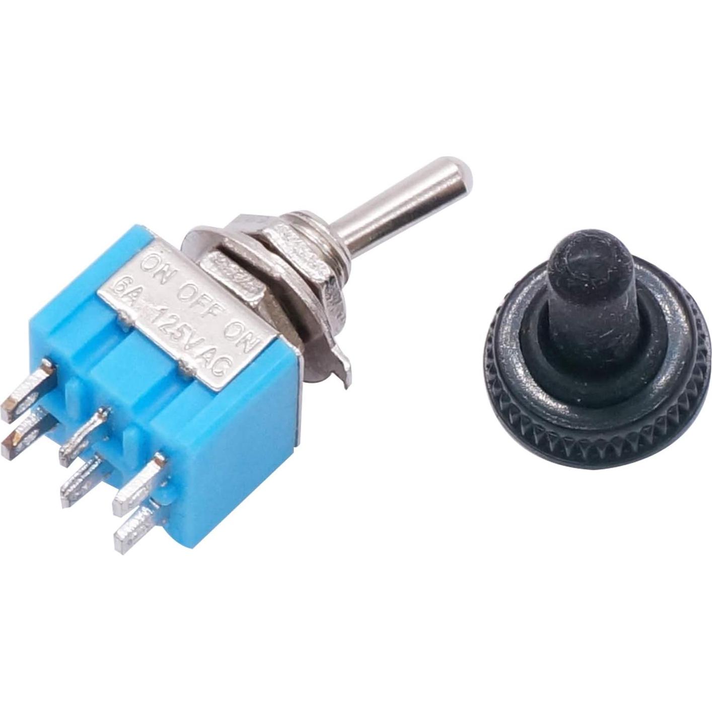 Interruptor Basculante 6 Pines DPDT TWTADE MTS-203 10 Pcs