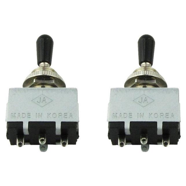 Selector de palanca de guitarra Musiclily 3 vías cerrado negro (2 unidades)