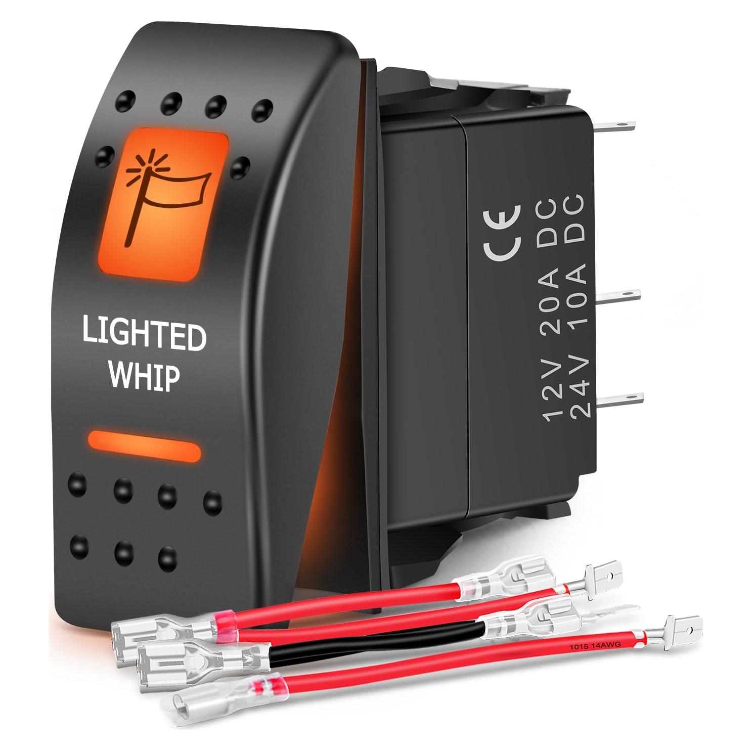 Interruptor Rocker Iluminado Nilight 5 Pines 12V 24V SPST