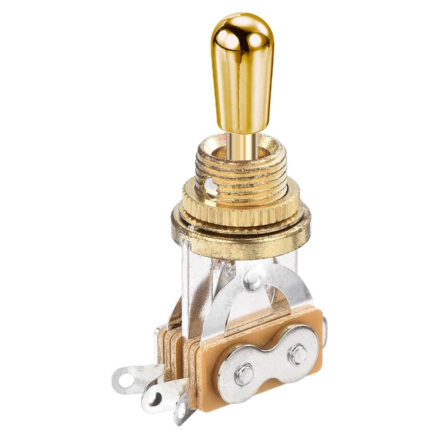 Interruptor de Palanca 3 Vías Dorado MECCANIXITY para Guitarras Eléctricas