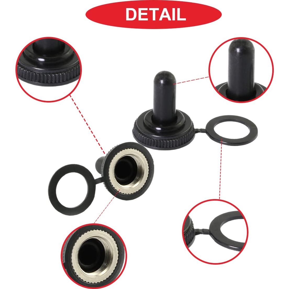 15 Cubiertas de Botas de Goma Impermeables 12mm MKBKLLJY