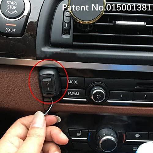 Interruptor de botón tipo pasta Gebildet 12V-220V 10A Negro