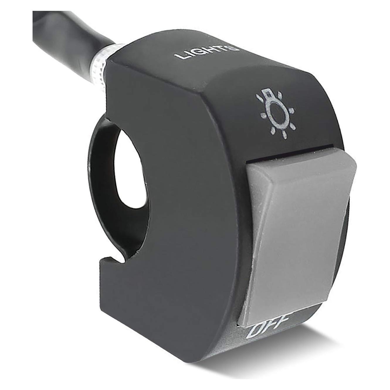 Interruptor de Manillar Mosley para Motocicleta 7/8" Gris