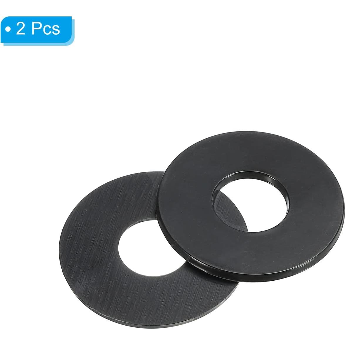 Placa de Arandela de Interruptor MECCANIXITY para Guitarra Eléctrica Negra 34mm