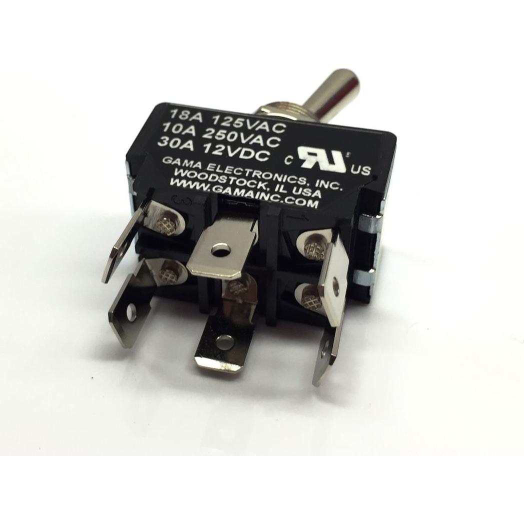 Interruptor DPDT 30A GAMA Electronics 12VDC 125VAC