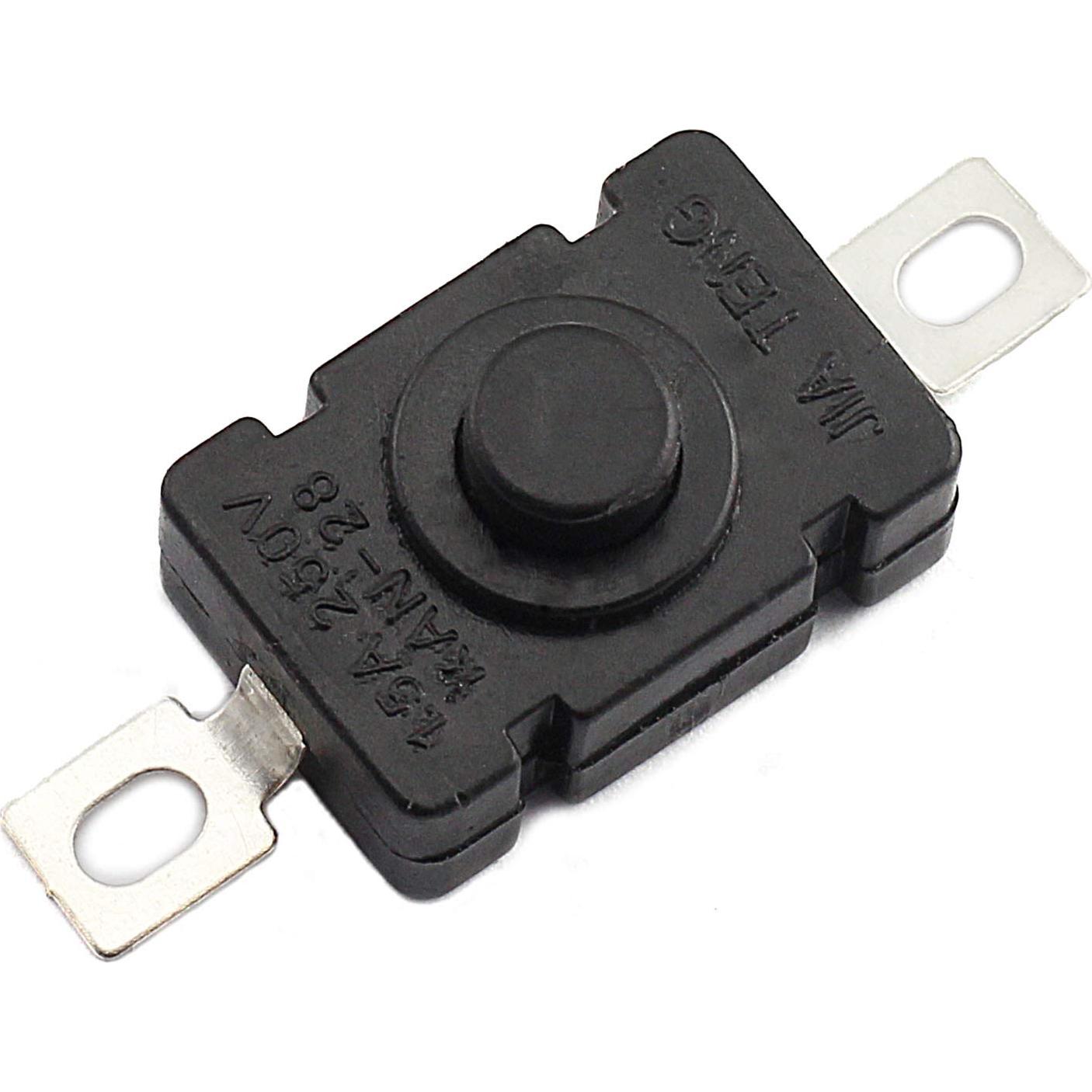 10 Interruptores de Botón Auto-Bloqueo KAN-28 para Linterna