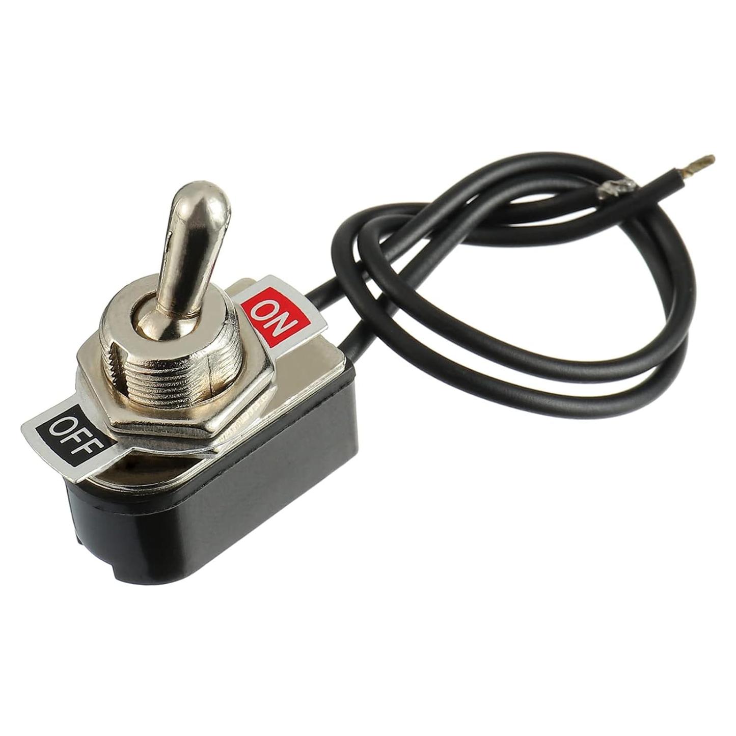 Interruptor de Palanca SPST 6A/125V 3A/250V MD-KN3-1 Negro