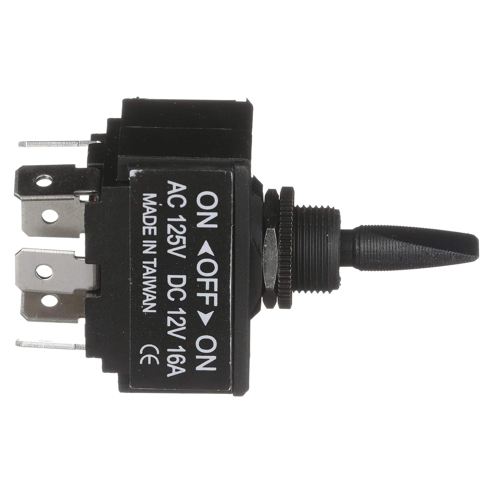 Interruptor de Palanca 3 Posiciones Seachoice 24V Negro