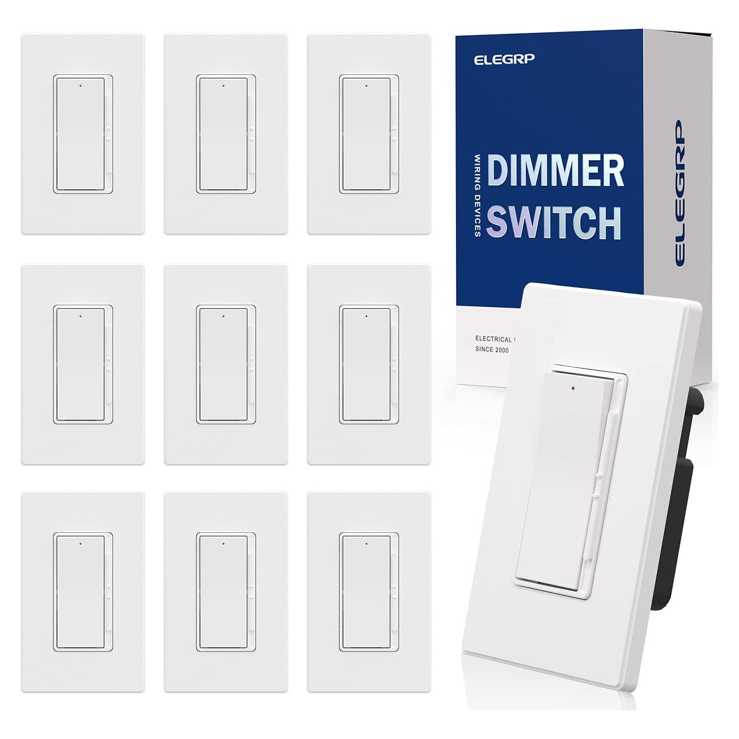 Regulador de Luz Digital ELEGRP 300W/600W Blanco Mate