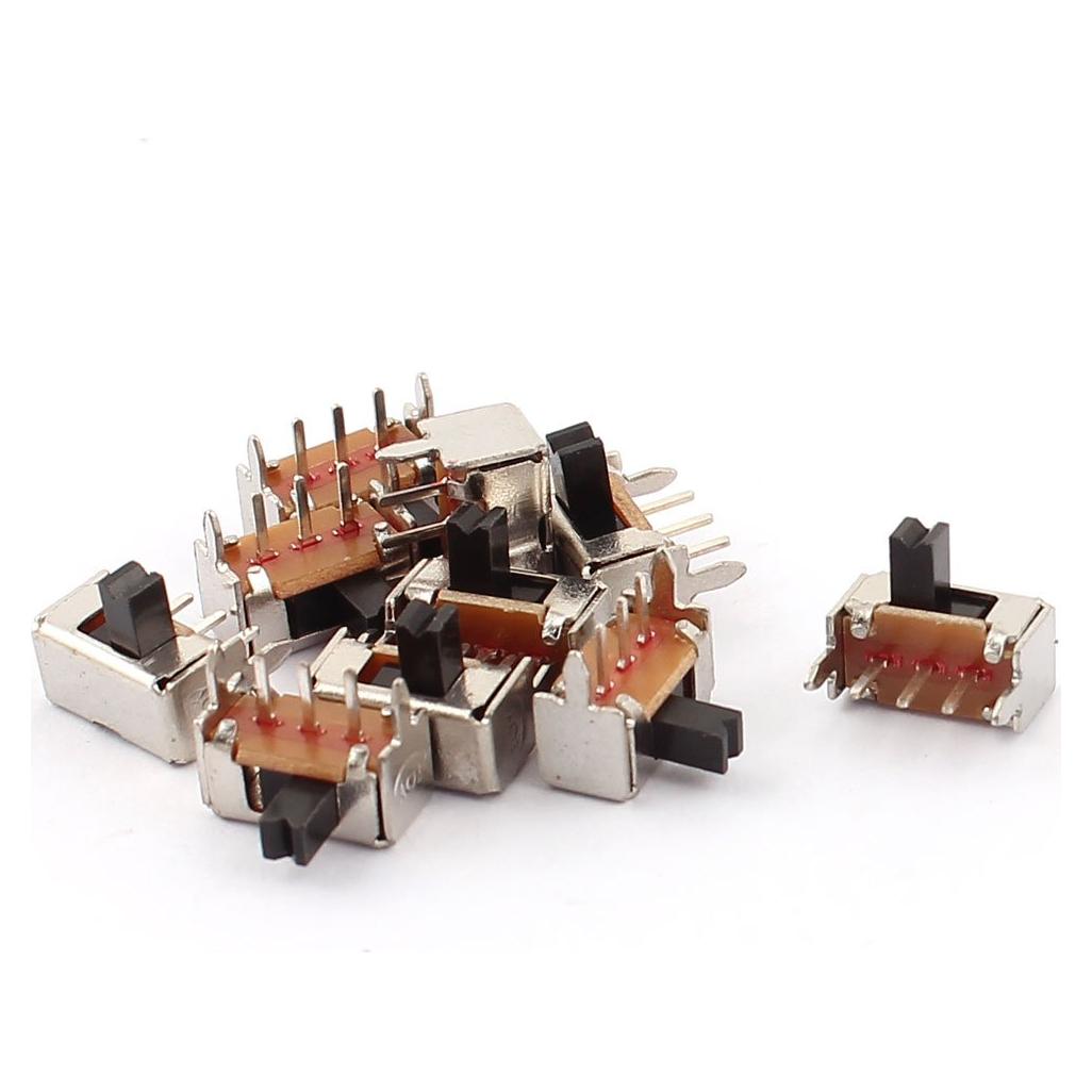 Interruptor deslizante SPDT 3 polos uxcell 10 Pcs 7.1mm