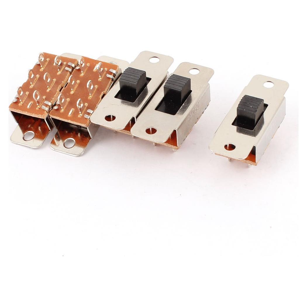 Interruptor Deslizante DPDT uxcell 3 Posiciones 250V 3A