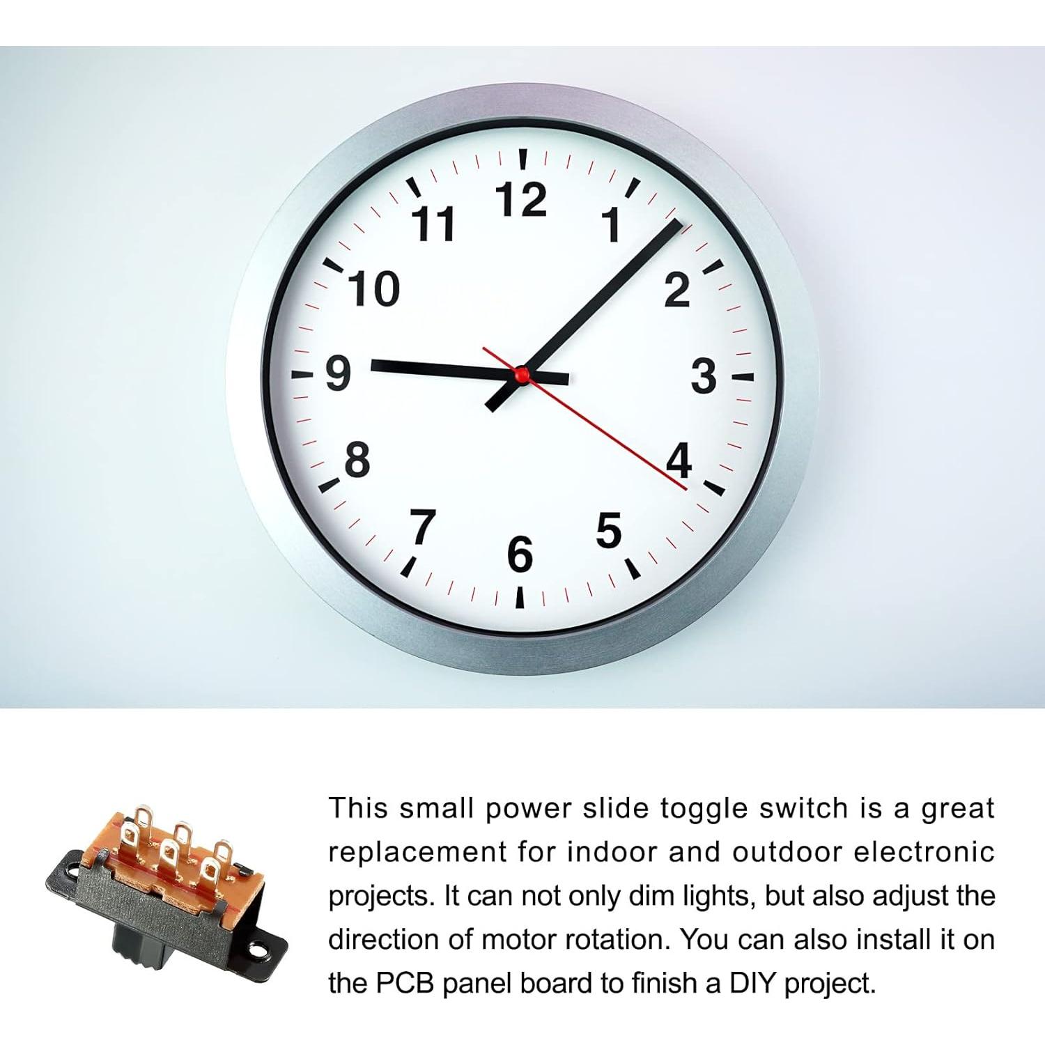 Interruptor deslizante 6 terminales 2P2T Rebower - 10 Pcs