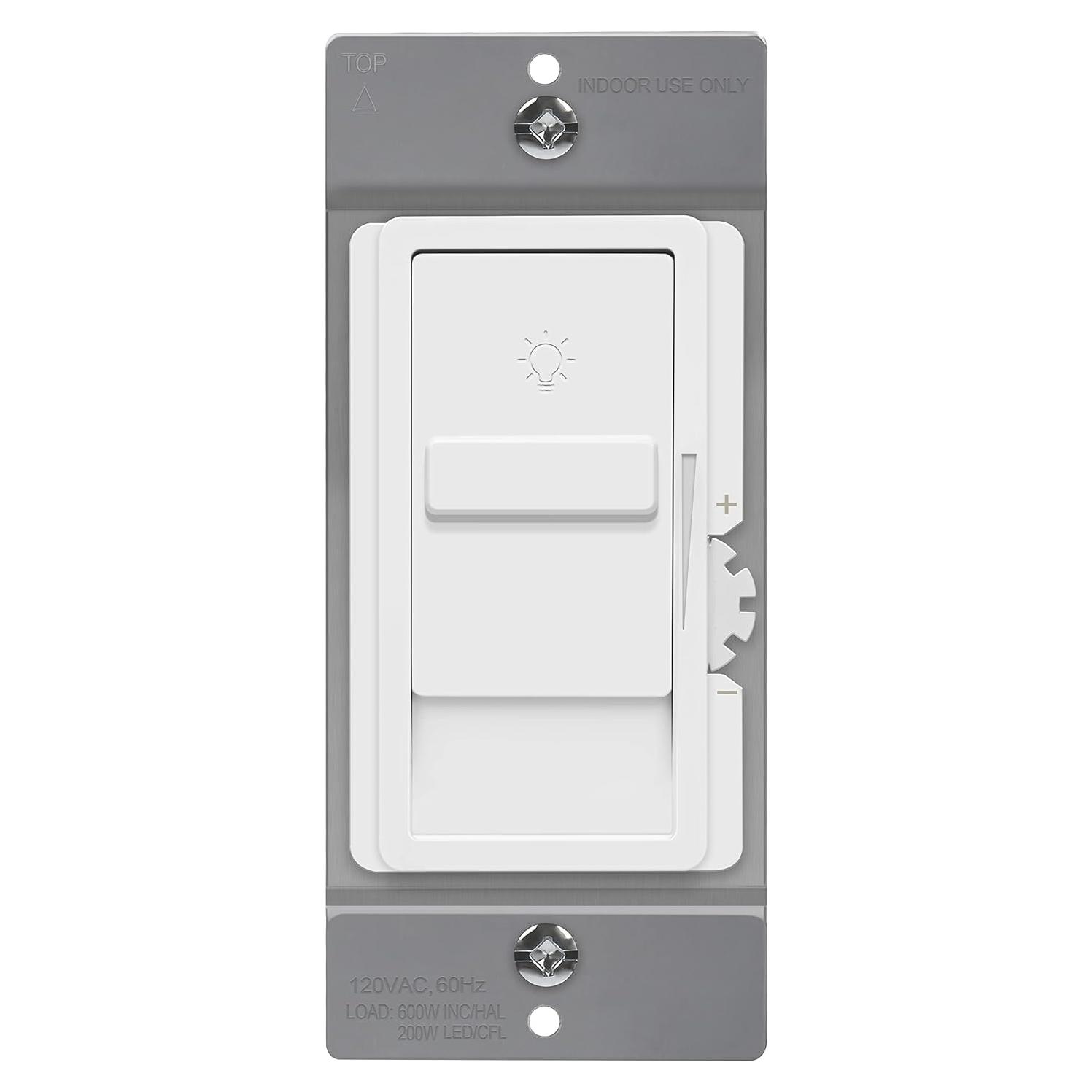 Interruptor Regulador de Luz LED Top Greener TGDS1-W Blanco 200W