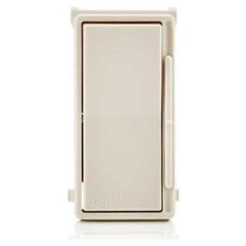 Leviton Decora Slide Dimmer Switch and Fan Speed Control Faceplate, no locator light, DSKIT-0NT, Light Almond