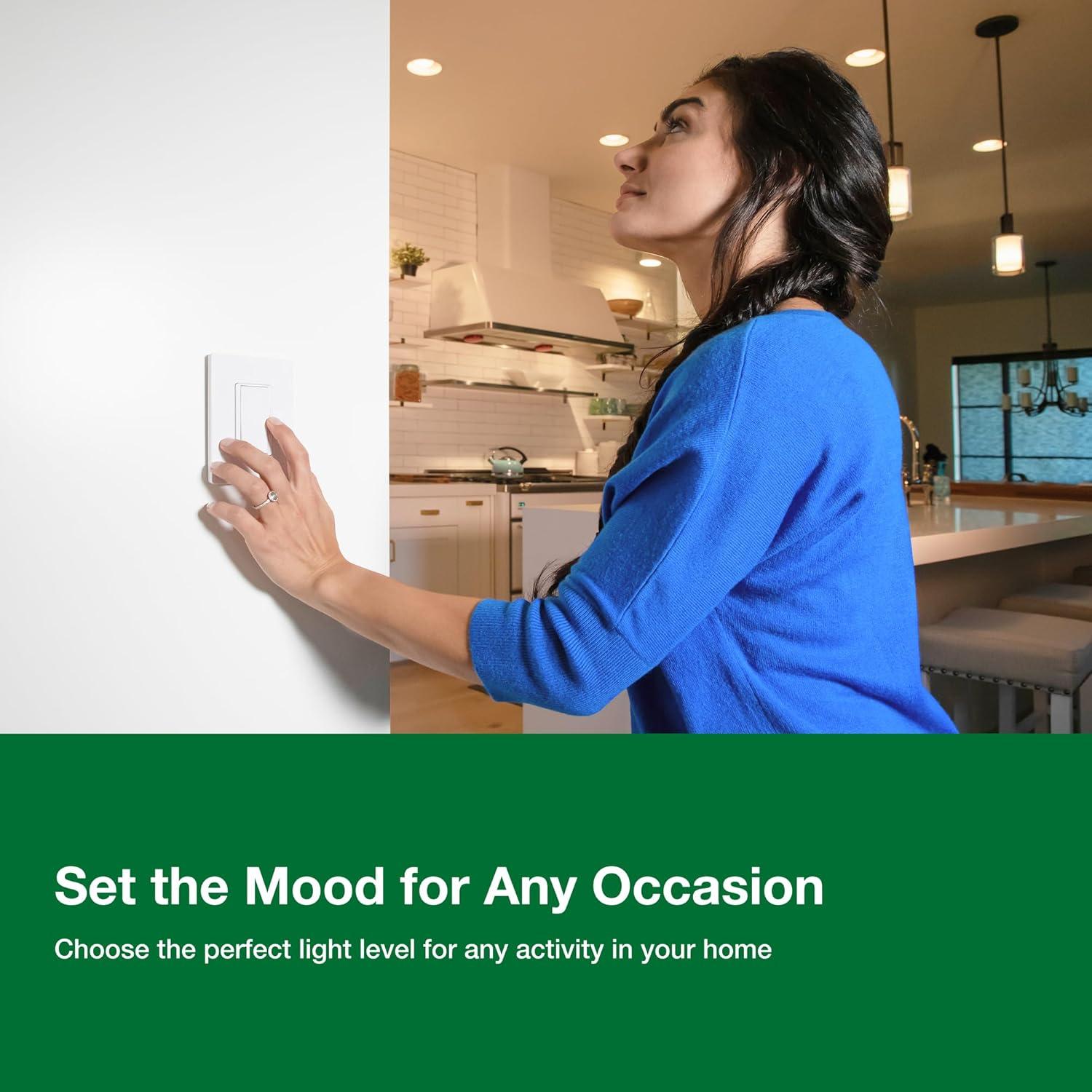 Interruptor Regulador Lutron Diva LED+ 150W Negro Dimmable