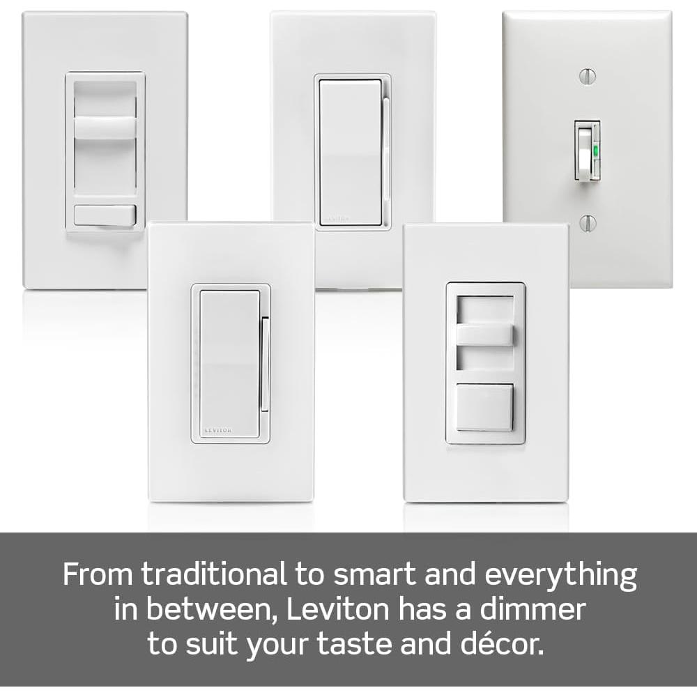 Atenuador de lámpara de mesa Leviton TBL03-10E 300W Negro