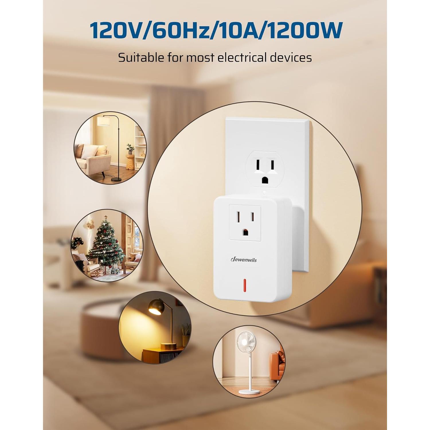 Interruptor de Luz Inalámbrico DEWENWILS con Control Remoto