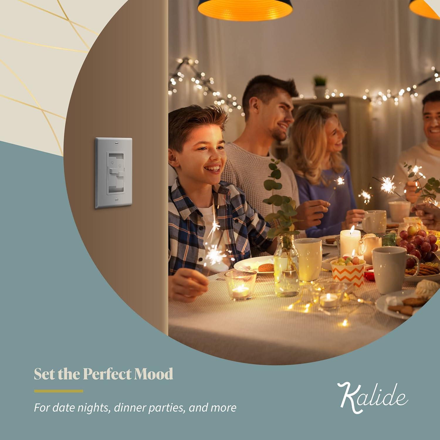 Interruptor Regulador de Luz Doble Kalide TOPGREENER 200W LED