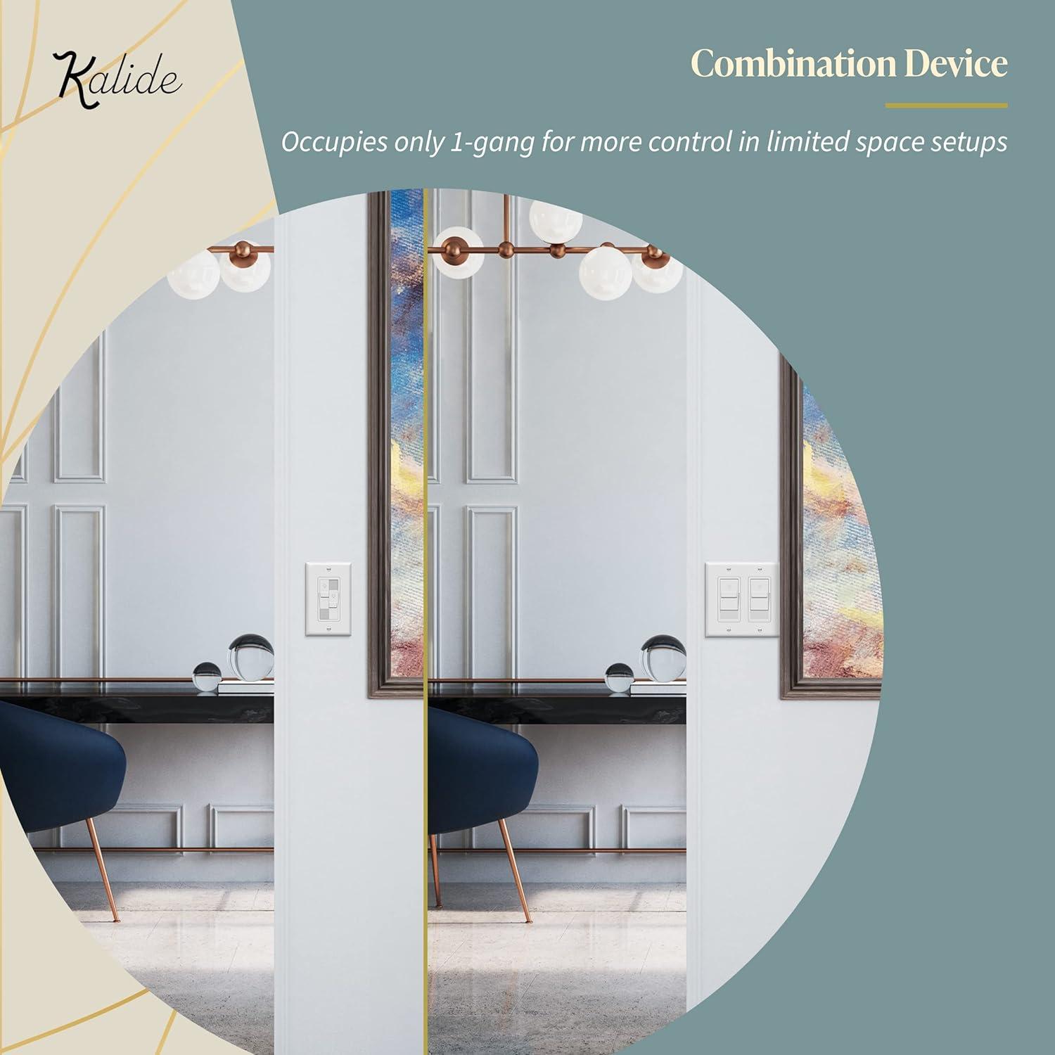 Interruptor Regulador de Luz Doble Kalide TOPGREENER 200W LED