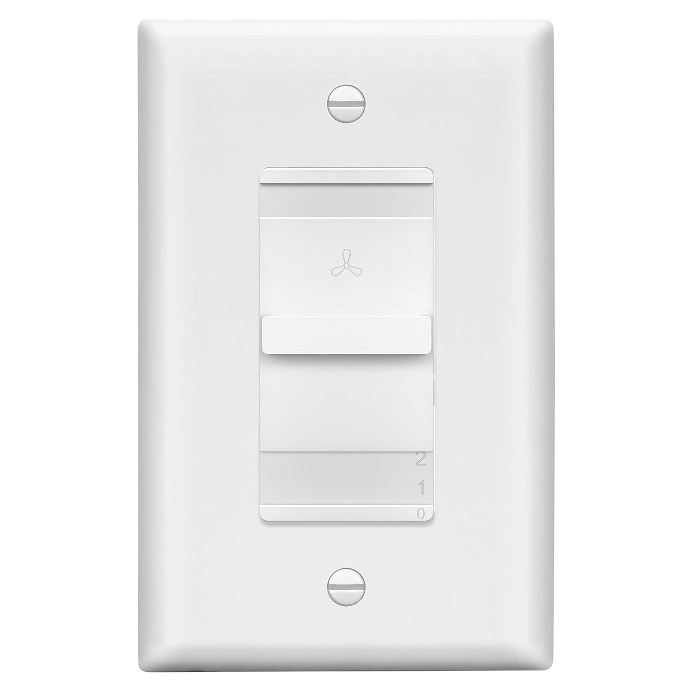 Interruptor de Ventilador LIDER 3 Velocidades Blanco 120V