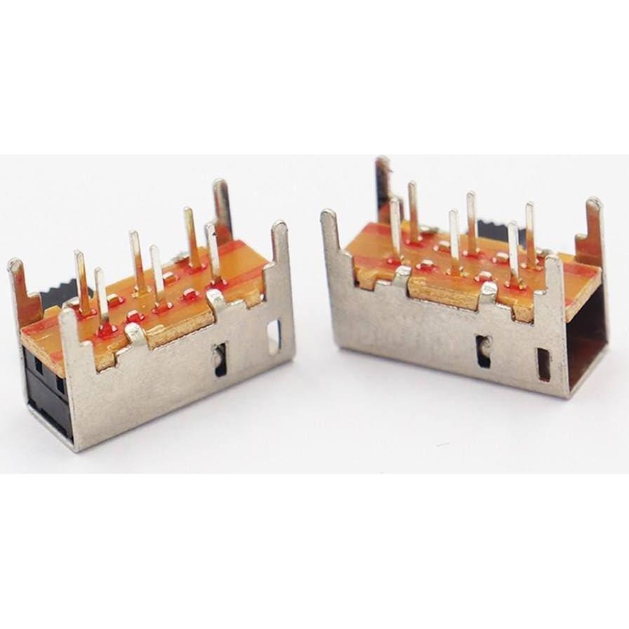 Interruptor Deslizante DPDT 20 Pcs 6mm Genérico 0.5A 50VAC