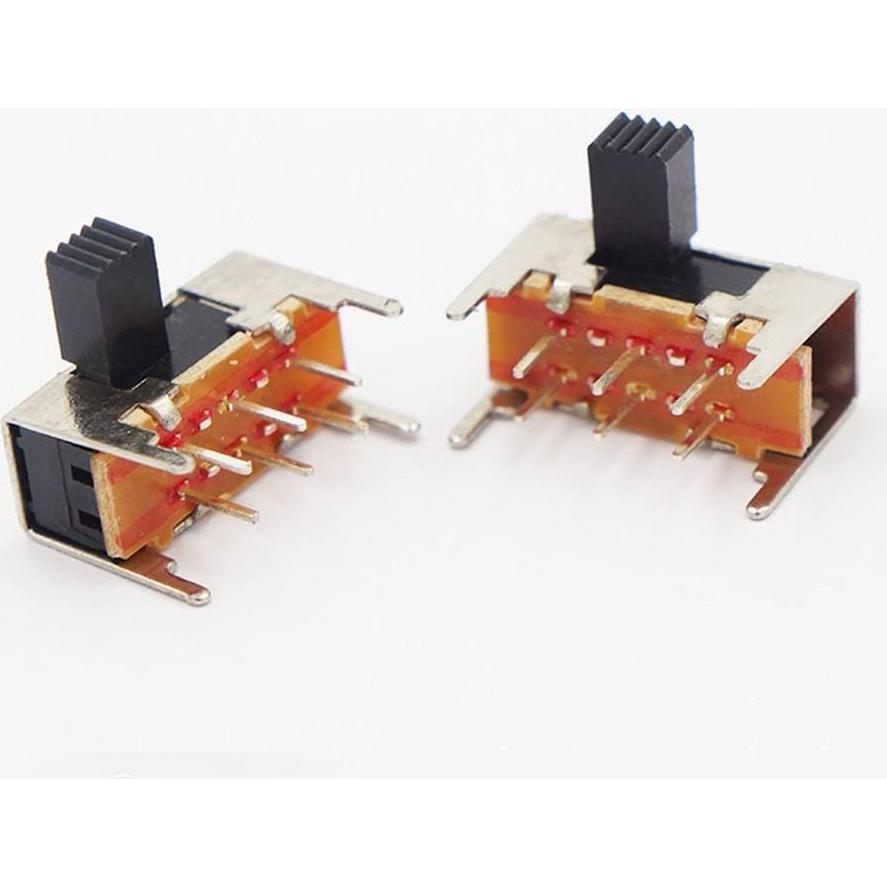 Interruptor Deslizante DPDT 20 Pcs 6mm Genérico 0.5A 50VAC