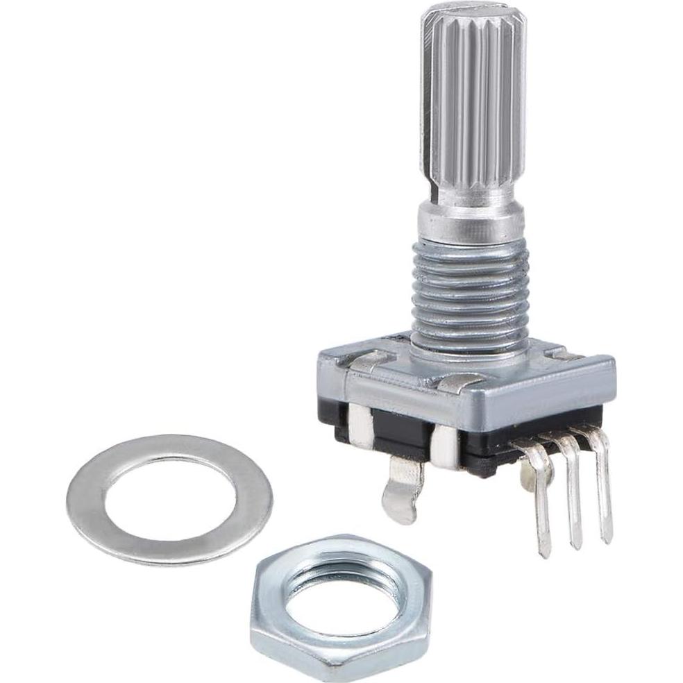 Encoder Rotativo uxcell 360 Grados 5 Pines Eje 14mm 10pcs