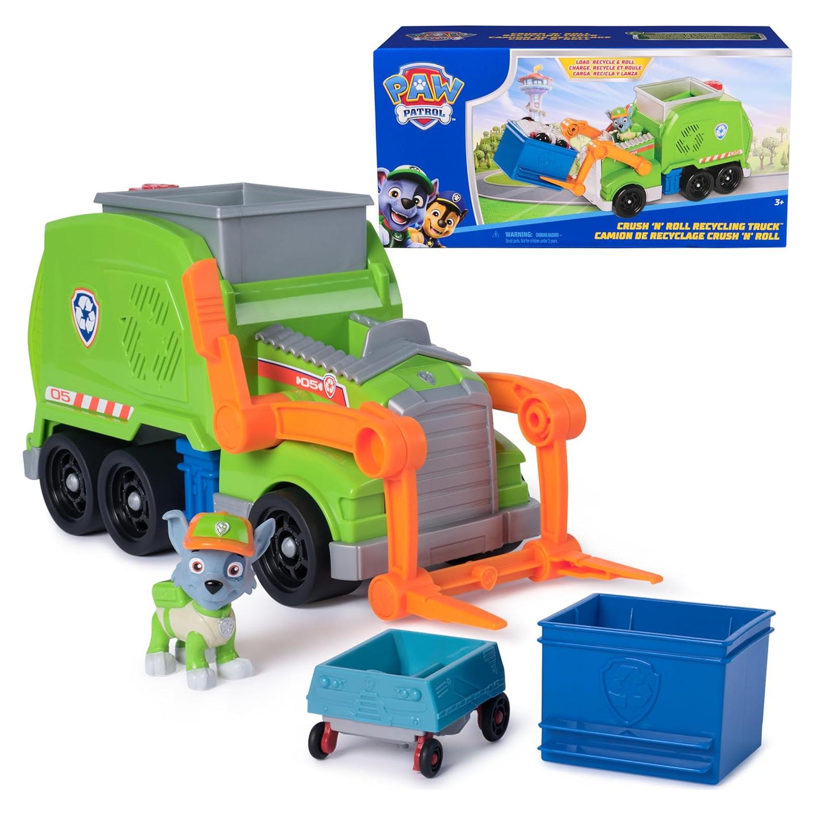 Camión de Reciclaje PAW Patrol Rocky con Mini Vehículo