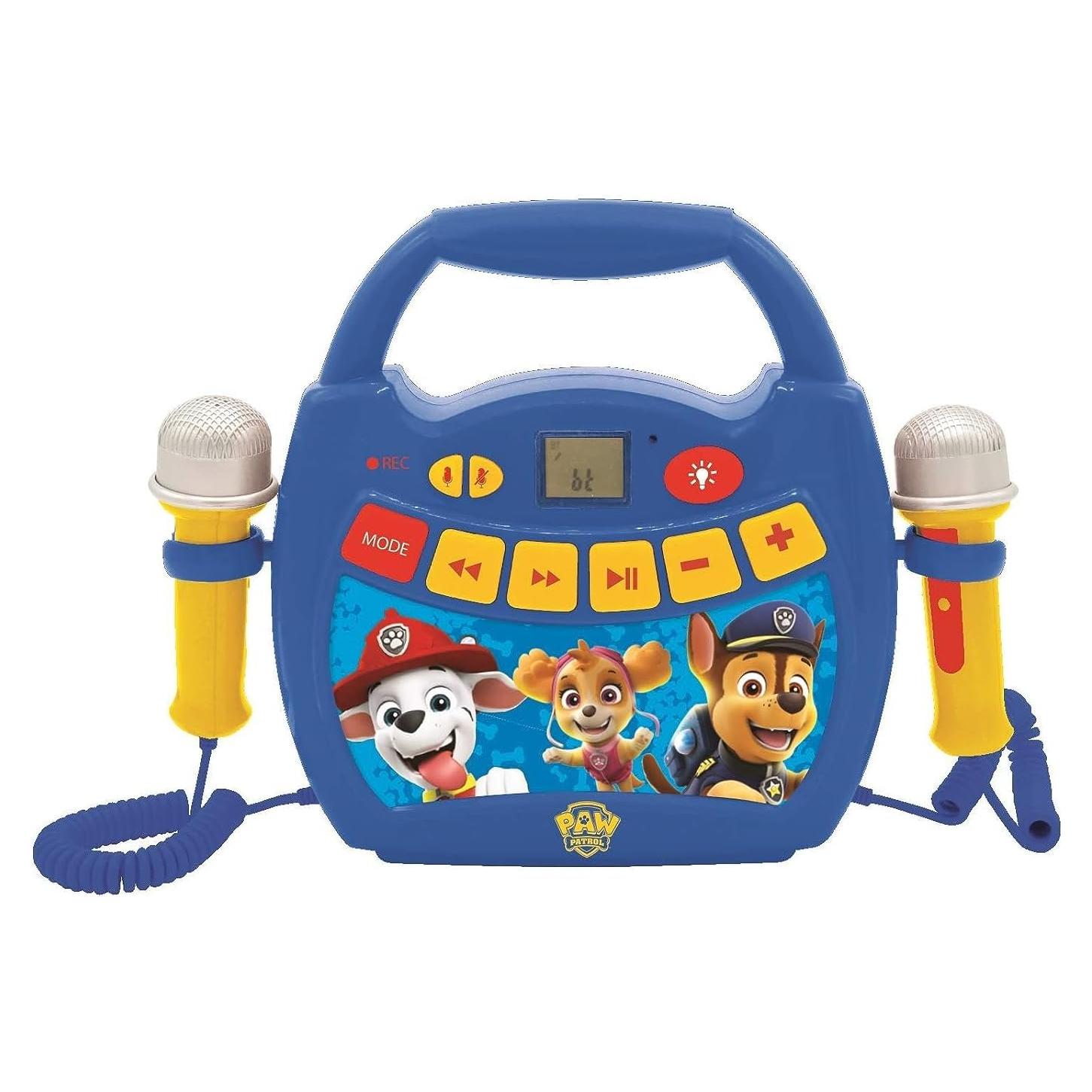 Reproductor Karaoke Paw Patrol Lexibook Bluetooth 0.54kg