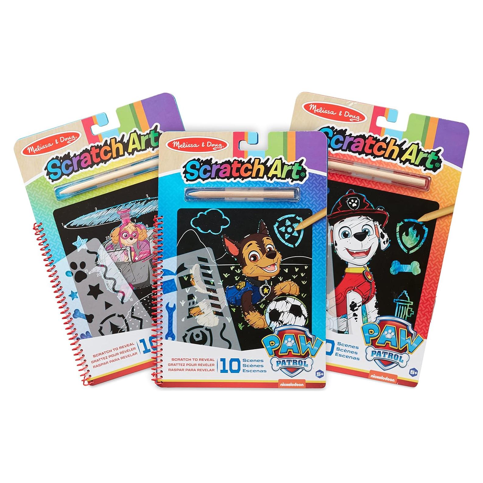 Melissa & Doug PAW Patrol Scratch Art 3-Pack Actividades