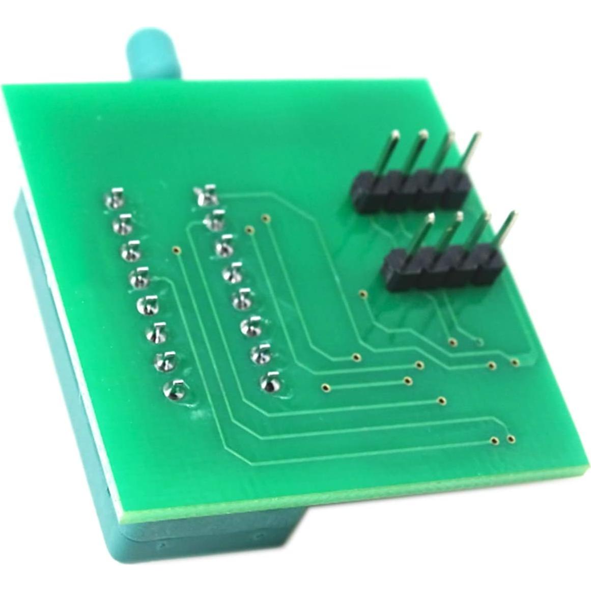 Programador USB CH341A + Clip SOIC8 + Adaptadores 1.8V y DIP8