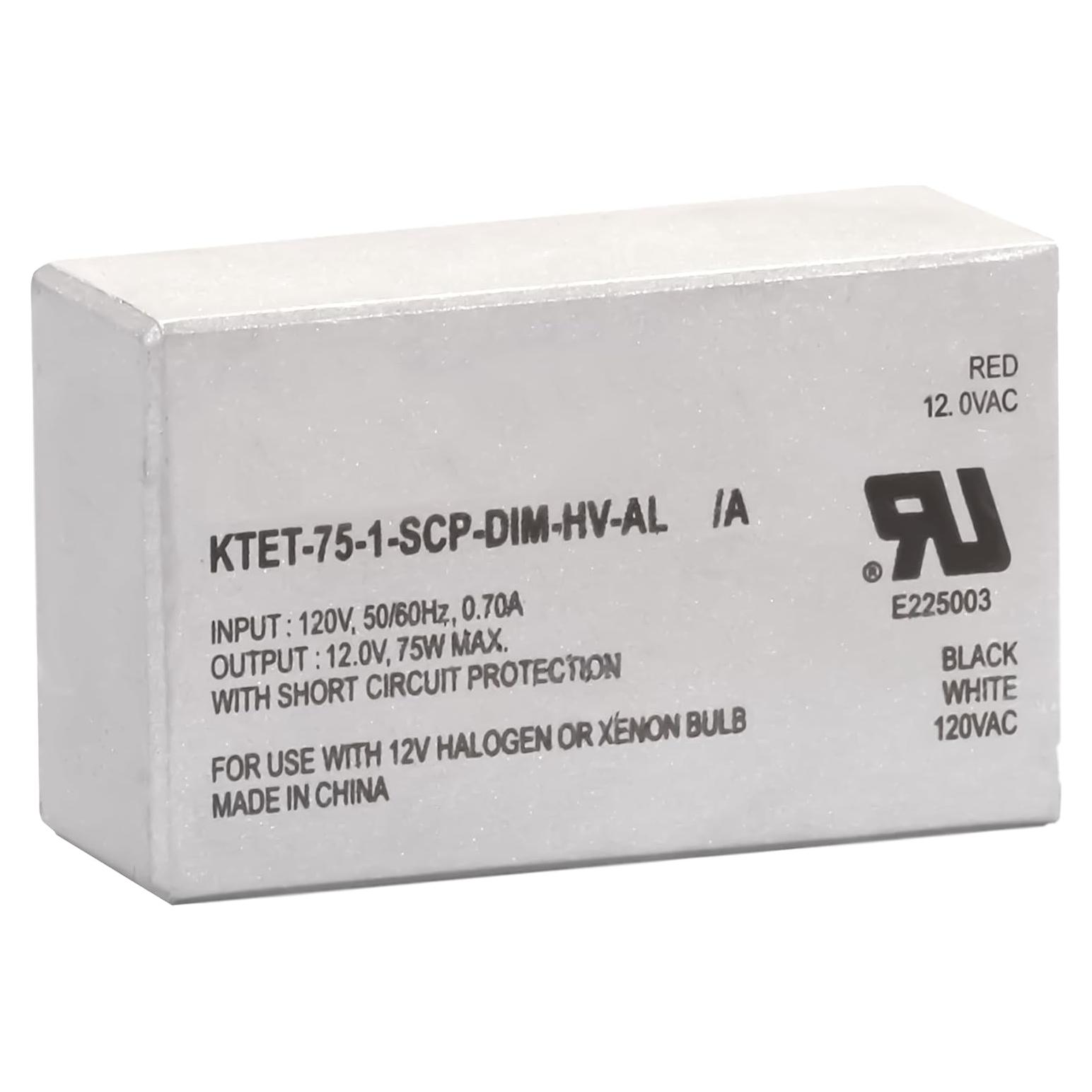 Transformador Electrónico Regulable OHLECTRIC 75W 120V a 12V