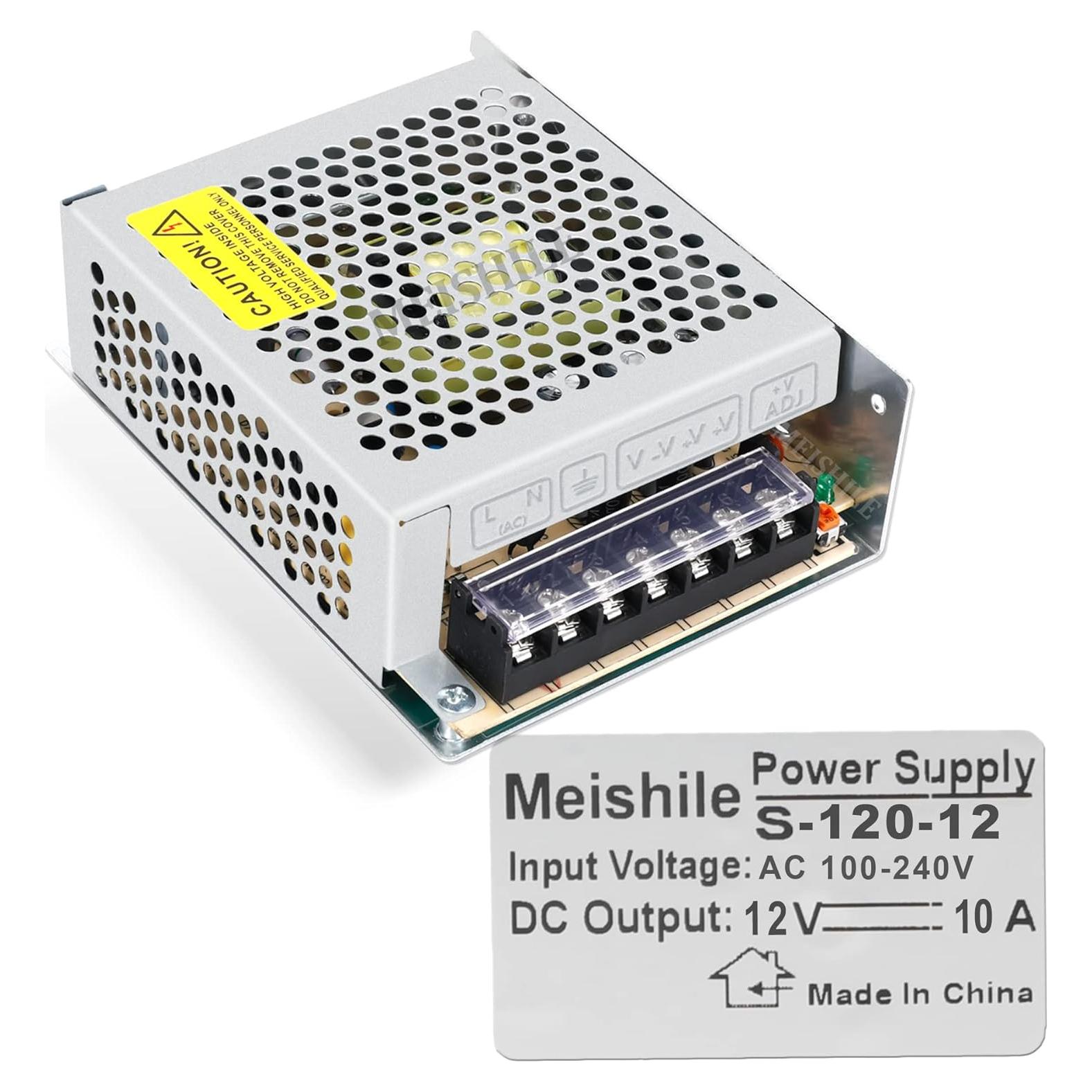 Adaptador de Fuente de Alimentación MEISHILE 12V 10A 120W