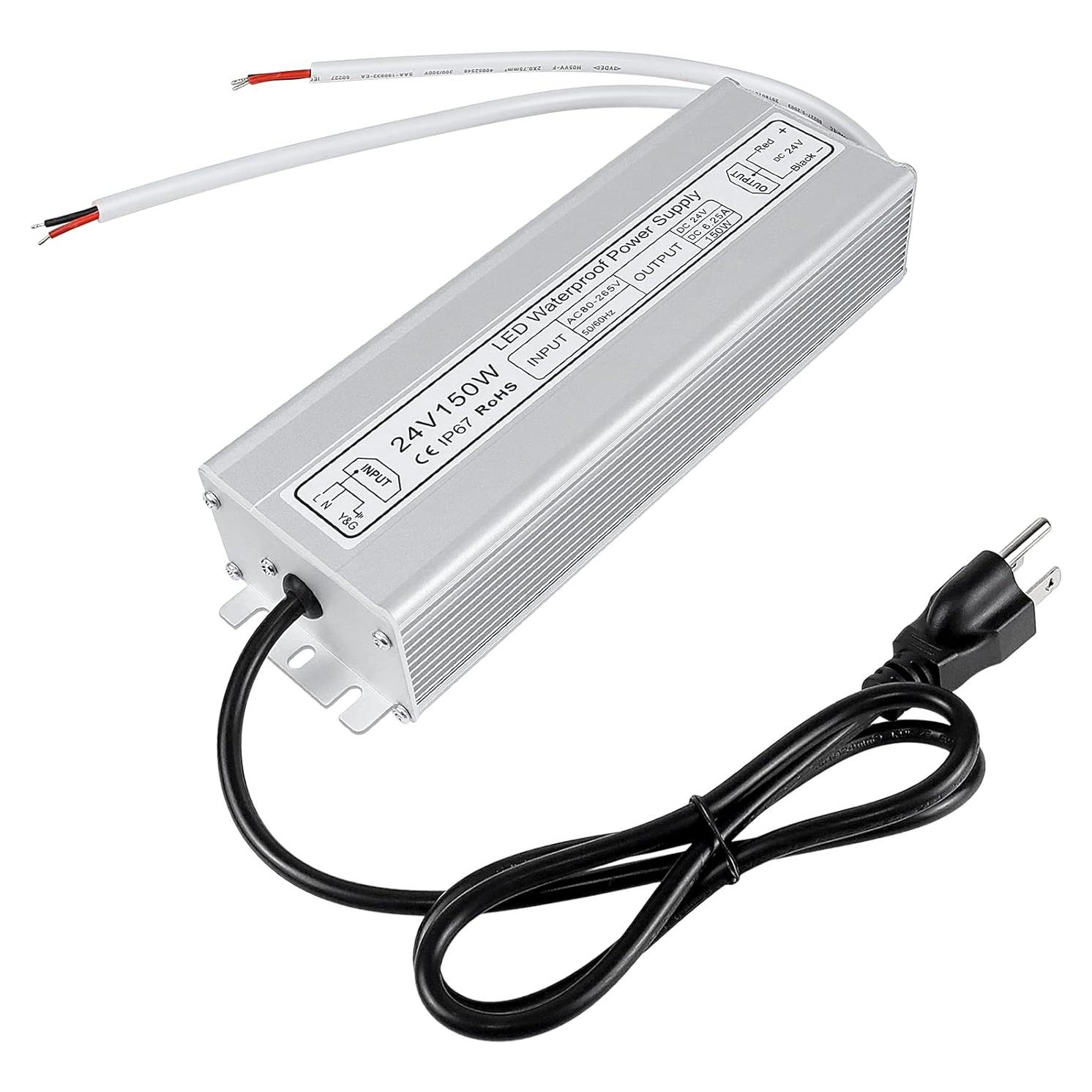 Fuente de Alimentación LED inShareplus 24V 150W IP67 Impermeable