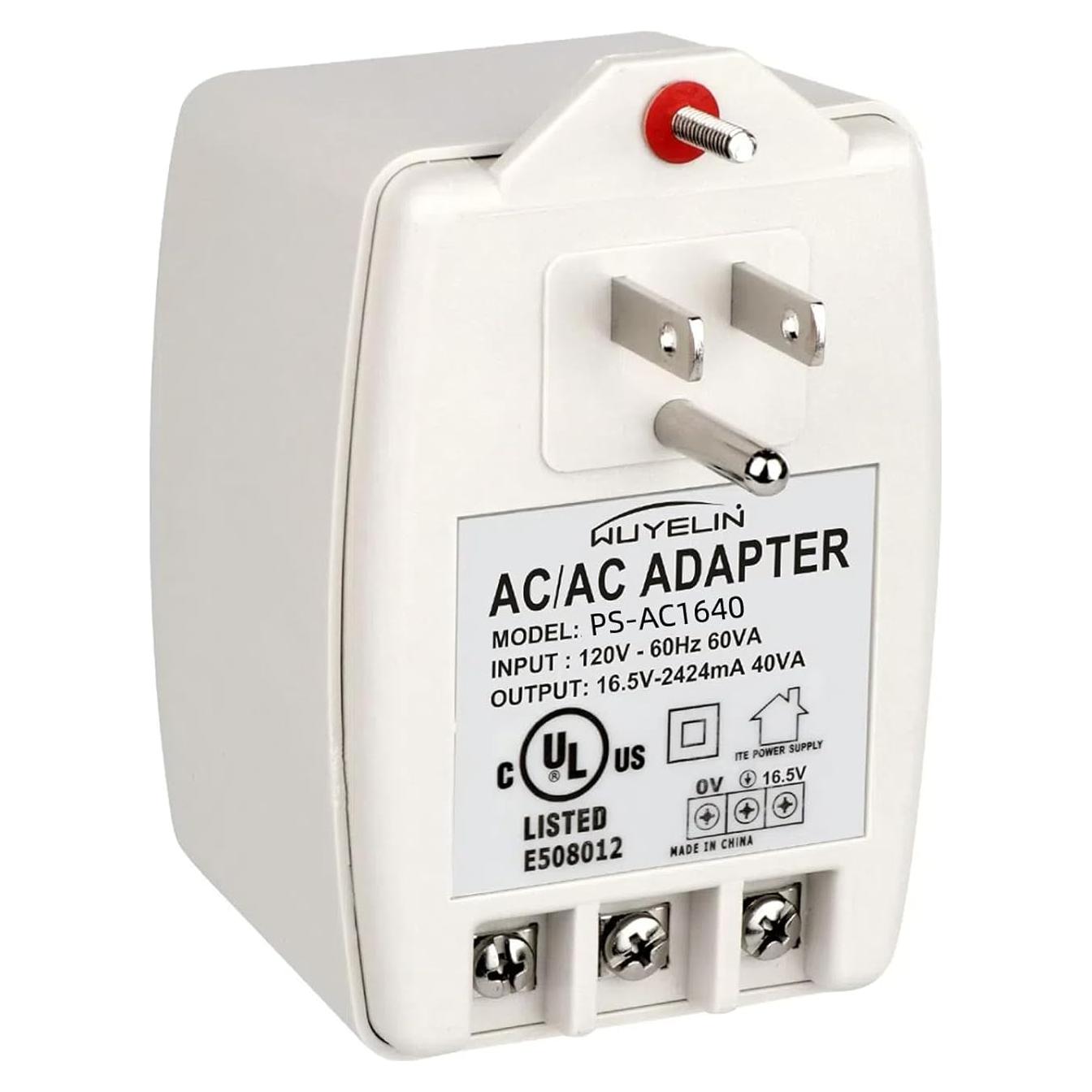 Transformador de Timbre 16.5V 40VA WUYELIN Compatible Seguridad