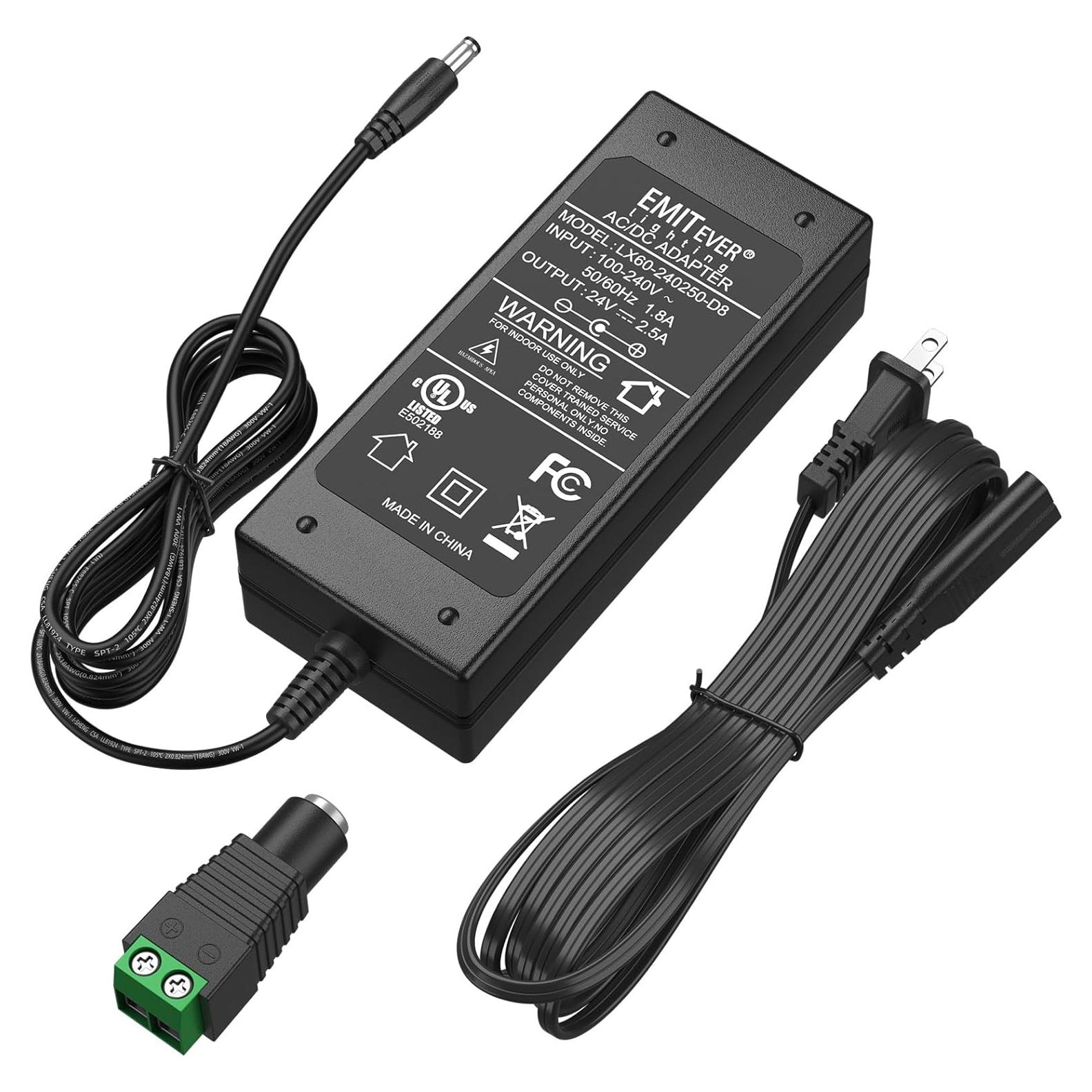 Fuente de Alimentación 24V EMITEVER 60W Adaptador LED