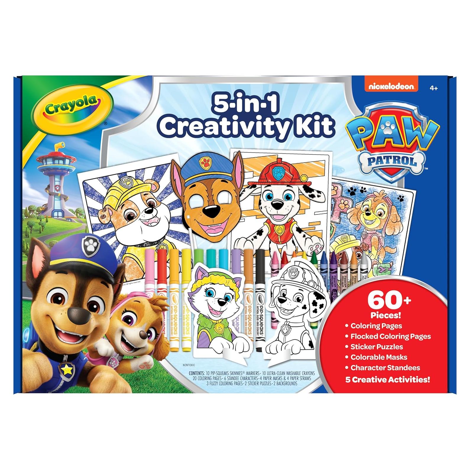 Crayola Kit de Arte PAW Patrol 60+ Piezas para Niños