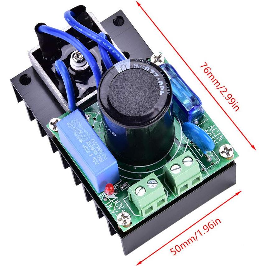 Placa Rectificadora Yanmis AC-H10A 0-220V CA a 0-311V CC 10A