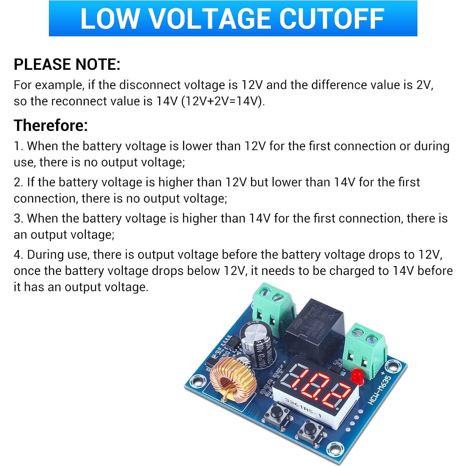 Interruptor de Protección Bajo Voltaje Digital IS 12-36V
