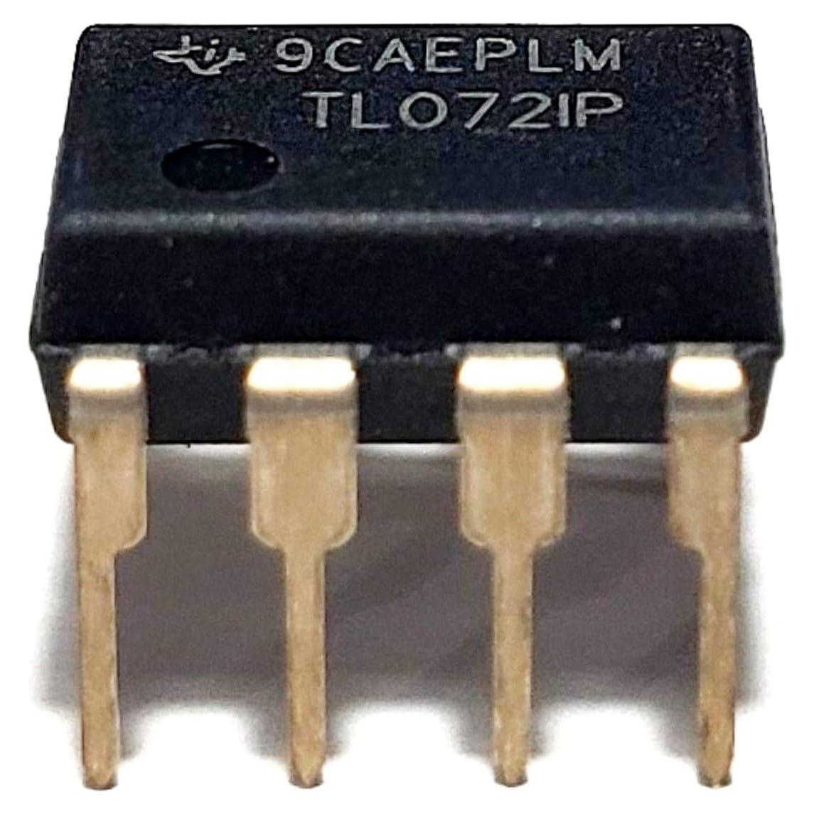 Amplificador Operacional TL072IP JFET Bajo Ruido DIP-8 (Paquete de 10)