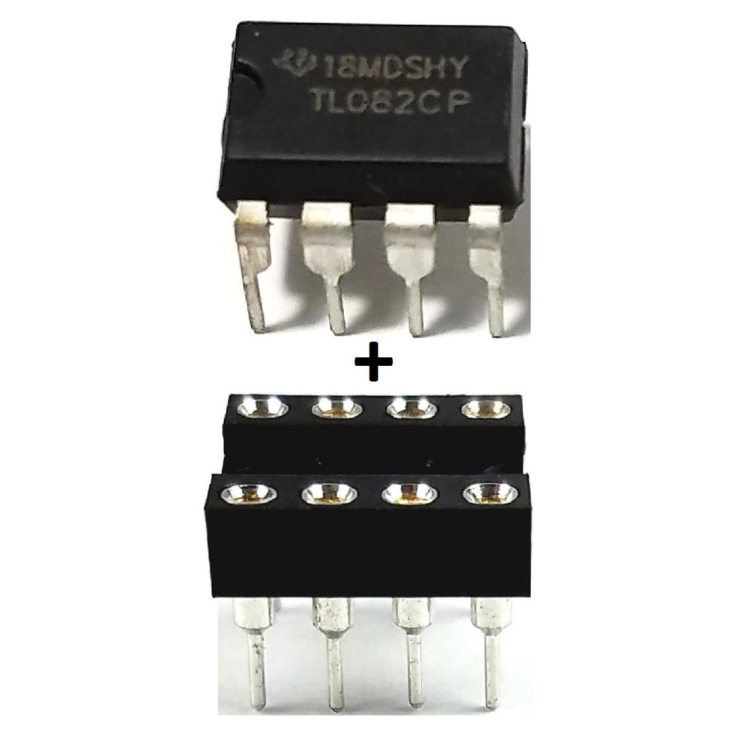 Amplificador Operacional TL082CP JFET DIP-8 Paquete de 3