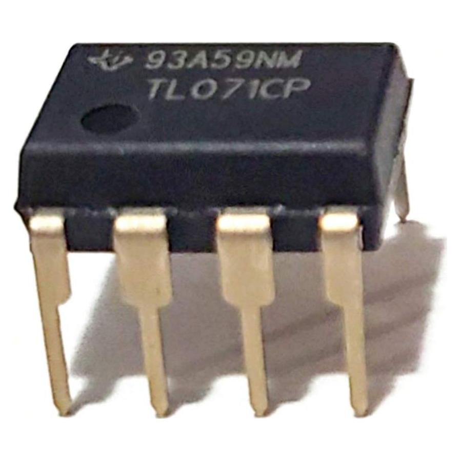 Amplificador Operacional JFET TL071CP TI Bajo Ruido DIP-8 (Paquete de 5)