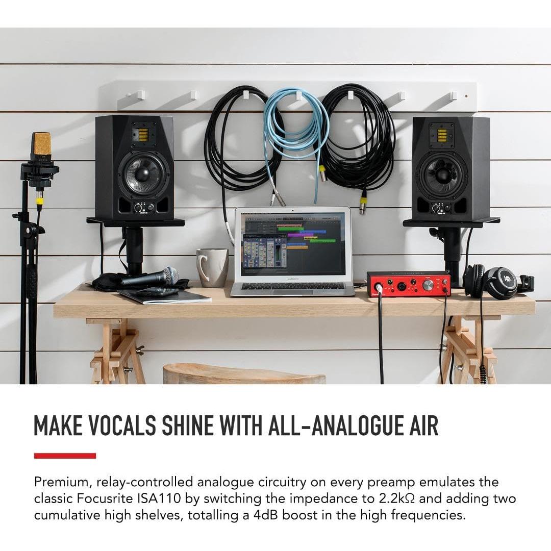 Focusrite Clarett+ 2Pre Interfaz de Audio USB-C 2 Pre-Amplificadores